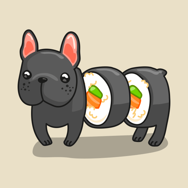 Frenchie sushi roll by Cocolima