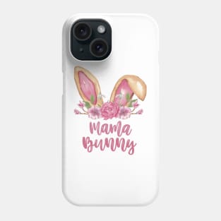 Mama Bunny - Easter Bunny Ears with Flowers Phone Case