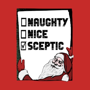 Family Christmas - Naughty Nice SCEPTIC, Family Christmas T-shirt, Pjama T-Shirt