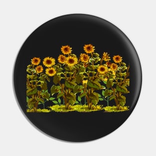 simple nature sunflower garden patterns Pin