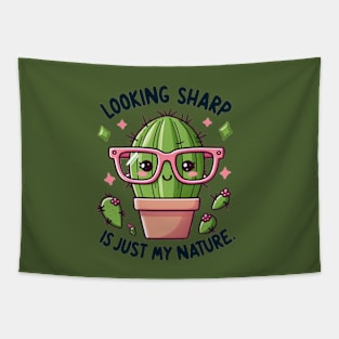 Nerdy Cactus Conundrum Tapestry