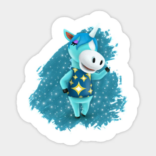 Unicorn Animal Crossing Julian Unicorn Sticker Teepublic