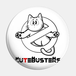 Cutebusters b & w Pin