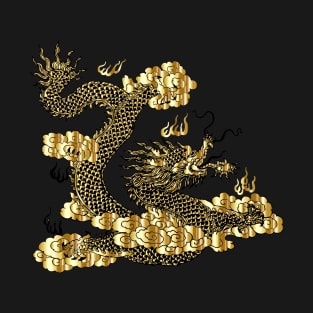 Golden dragon. T-Shirt