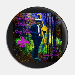 NEW ORLEANS TRUMPET LET THE GOOD TIMES ROLL Pin