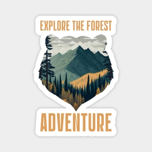 Explore The Forest Adventure Magnet