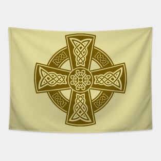 Celtic High Cross Decorative Knotwork 15 Tapestry