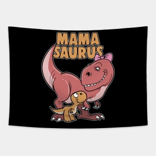 Mamasaurus Mother T-Rex Dinosaur Dino Tapestry