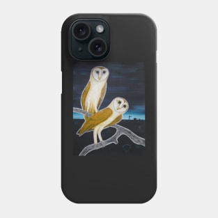 Barn Owls in Outback Australia Phone Case