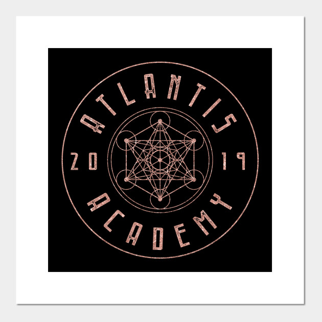 Atlantis Academy Rose Gold Logo Atlantis Posters And Art