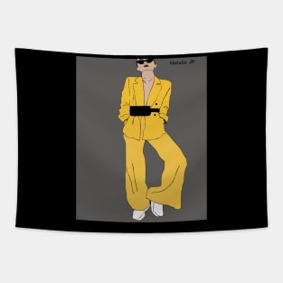 Yellow outfit Tapestry