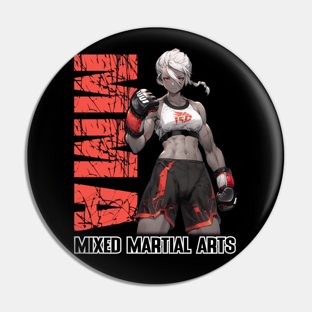 MMA Fighter – Anime Shirt Pin by KAIGAME Art