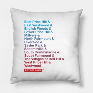 Cincinnati District 3 Pillow