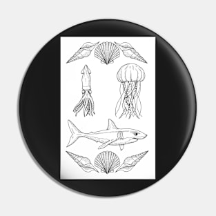 Sea Life Flash Pin