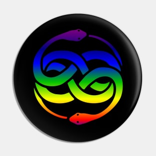 Rainbow Crest Pin
