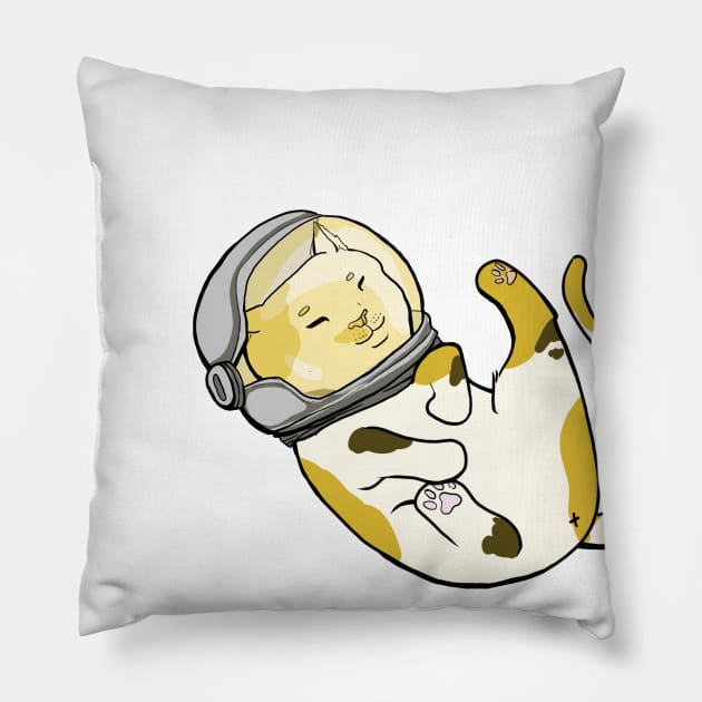 I Need Space Cat Pillow by sheehanstudios