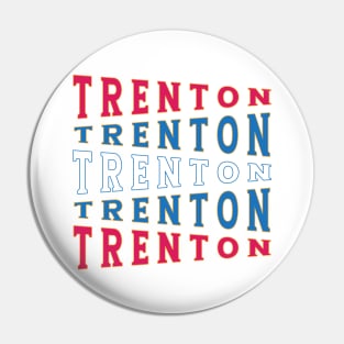 TEXT ART USA TRENTON Pin