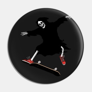 Grim reaper skateboard Pin