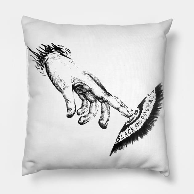 Black and Poisonous Pillow by Shahdar