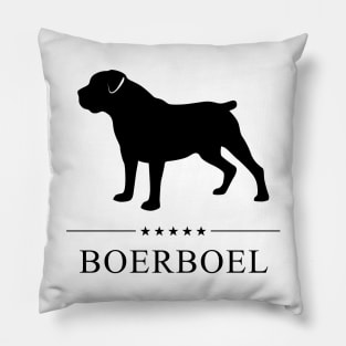 Boerboel Black Silhouette Pillow