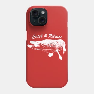 Catch and Release Series, Pike, White color Phone Case