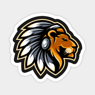 Lion icon design character Magnet