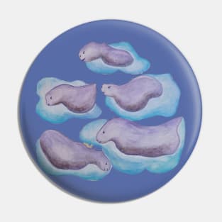 fantasy animals on melting ice Pin