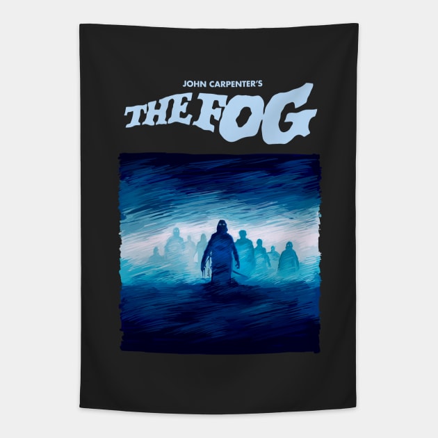 The Fog Illustration by Burro Tapestry by burrotees