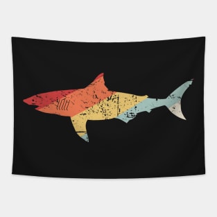 Retro Vintage Great White Shark Tapestry