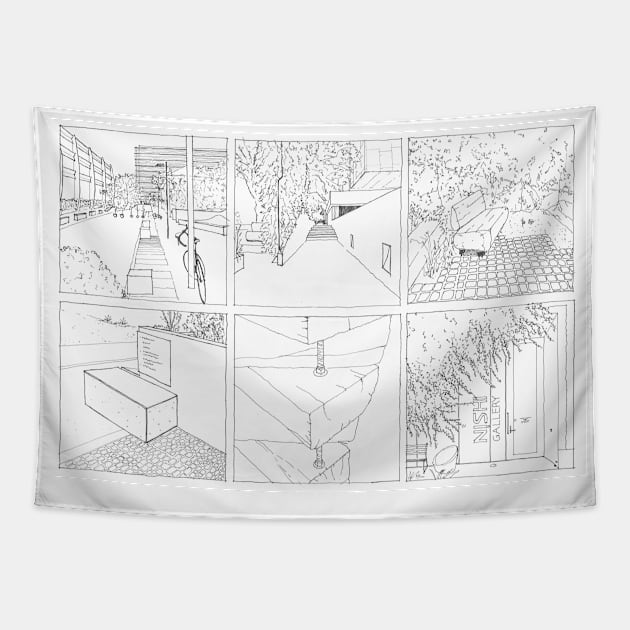 Sketches Sequence Nishi Tapestry by RunningKruger