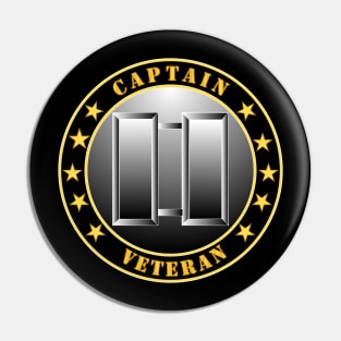 Army - Captain Veteran Pin