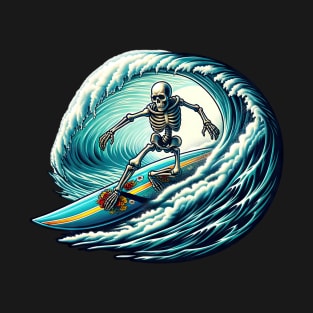 Skeleton Surfer - Radical Waves Adventure T-Shirt