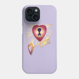 heart lock Phone Case