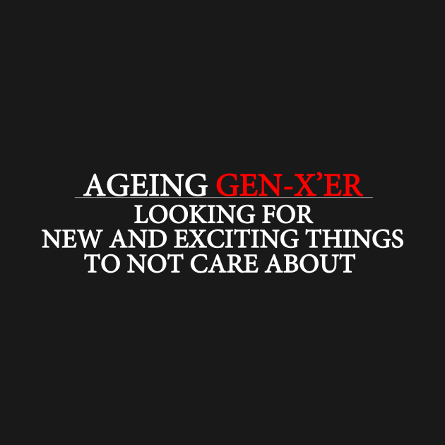 Ageing Gen X'er by 21st Century Sandshark Studios