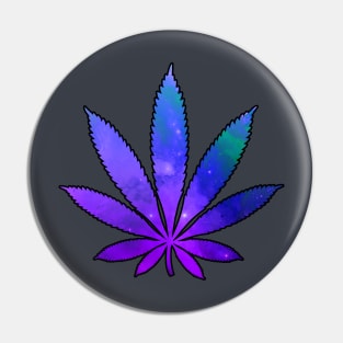 Space Weed Pin