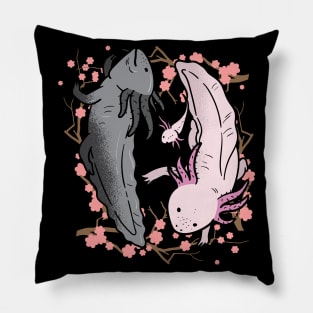 Axolotl Lover Yin Yang Pillow