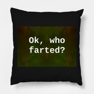 ok, who farted? Pillow