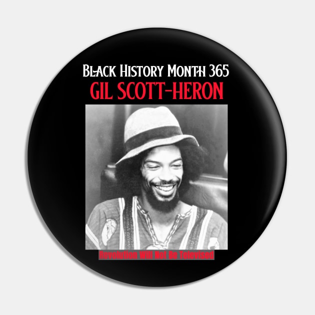 Gil Scott-Heron Pin by Black Expressions