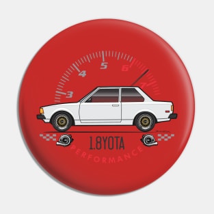 Yota White Pin