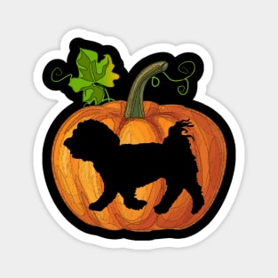 Maltese in pumpkin Magnet