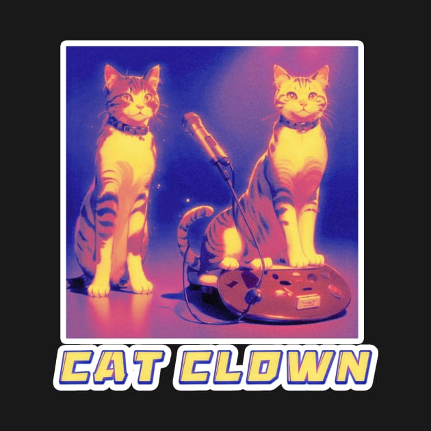 Cat Clown,Cat Joker,Cat Miaw Lover by LycheeDesign