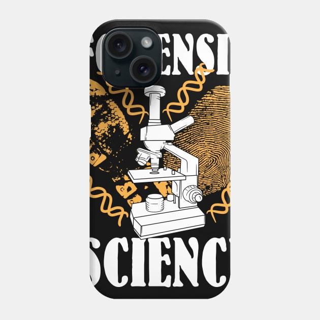 FORENSIC SCIENCE Crime Phone Case by Lomitasu