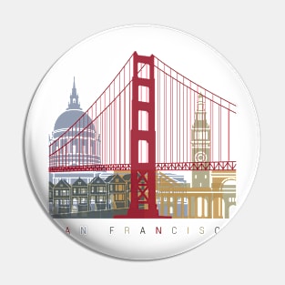 San Francisco skyline poster Pin