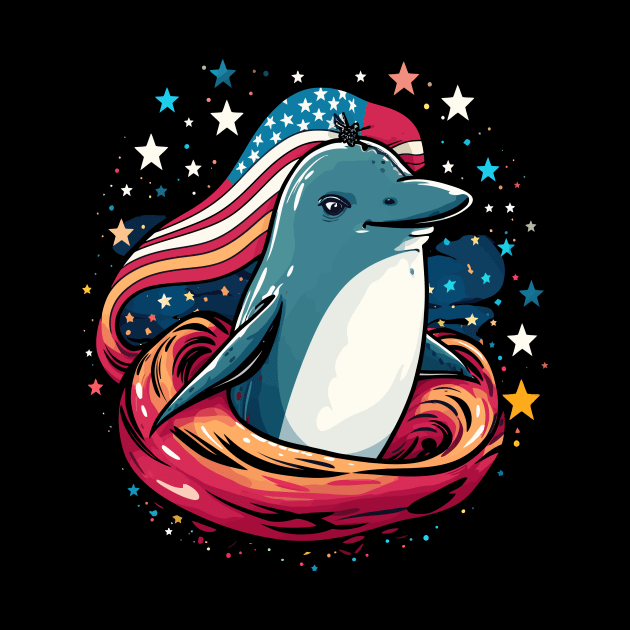 Patriotic Narwhal by JH Mart