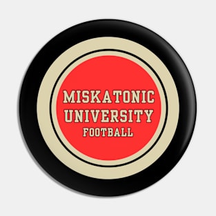 Miskatonic University Football Pin