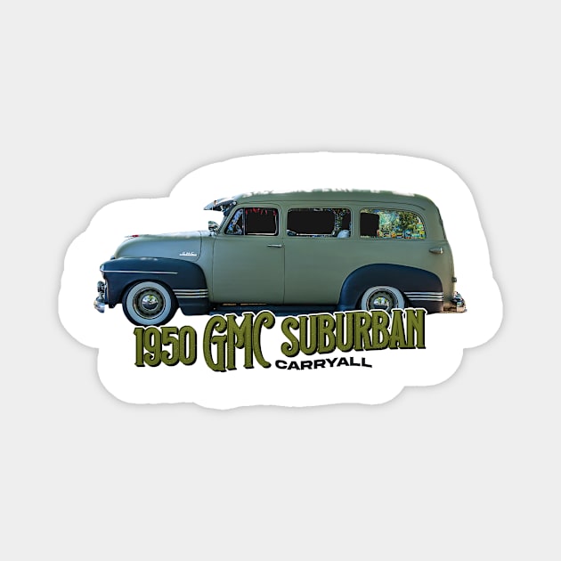 1950 GMC Suburban Carryall Magnet by Gestalt Imagery