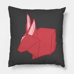 Origami Red Bunny _ Bunniesmee Pillow