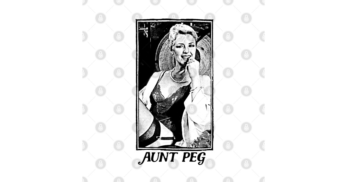 Aunt Peg 80s Cult Porn Actress Design Aunt Peg T Shirt Teepublic 0565