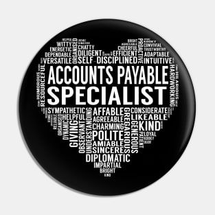 Accounts Payable Specialist Heart Pin