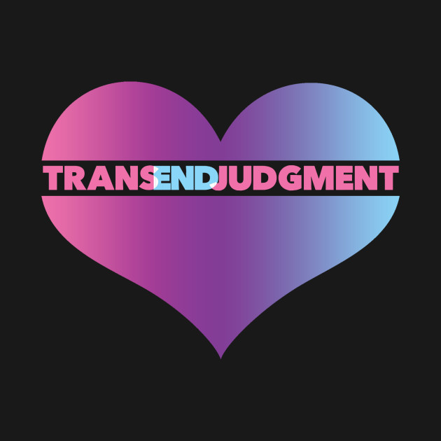 Discover TransEndJudgment - Multicolor Heart Only - Transgender - T-Shirt